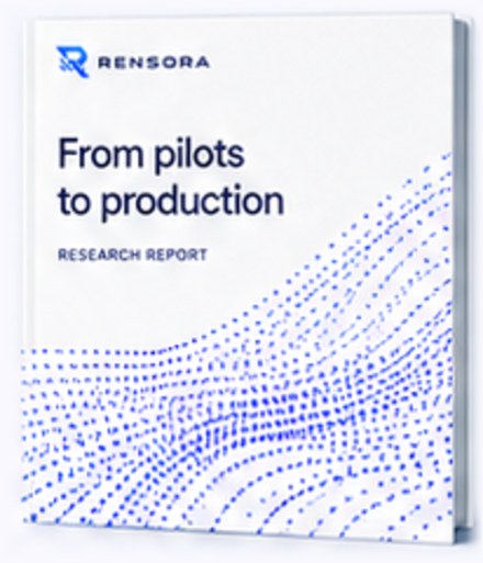 Research report cover: From pilots to production